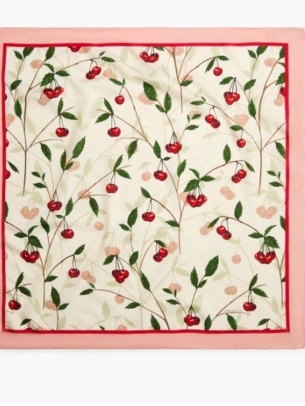 STELLA MCCARTNEY H&M
CHERRY-PRINT SILK-BLEND SCARF